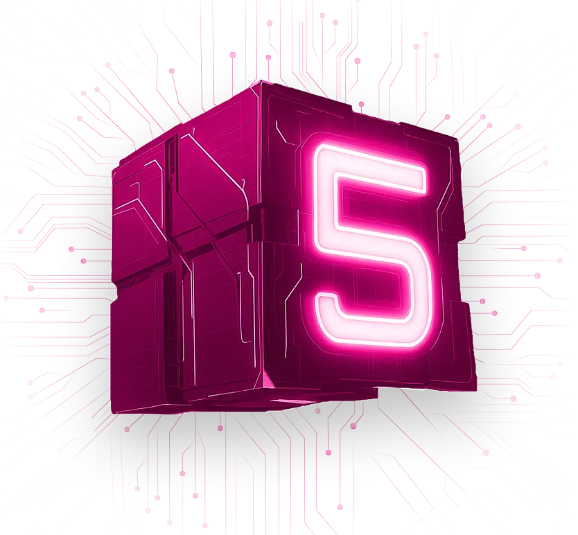 3D cube representing AI marketing agency automation and intelligence